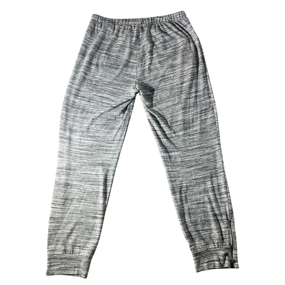 Banana Republic Women’s Gray Marled Ankle Zip Joggers Size M